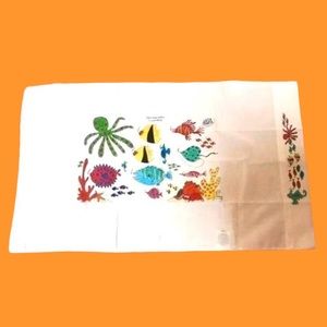 Bald Head Island White Fish Pillow Case